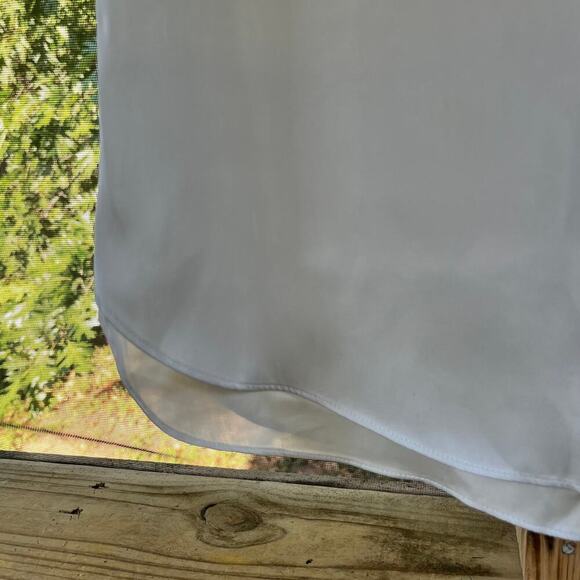 Donna Karan Ivory Layered Sleeveless Satin Blouse Size XS - Picture 4 of 8